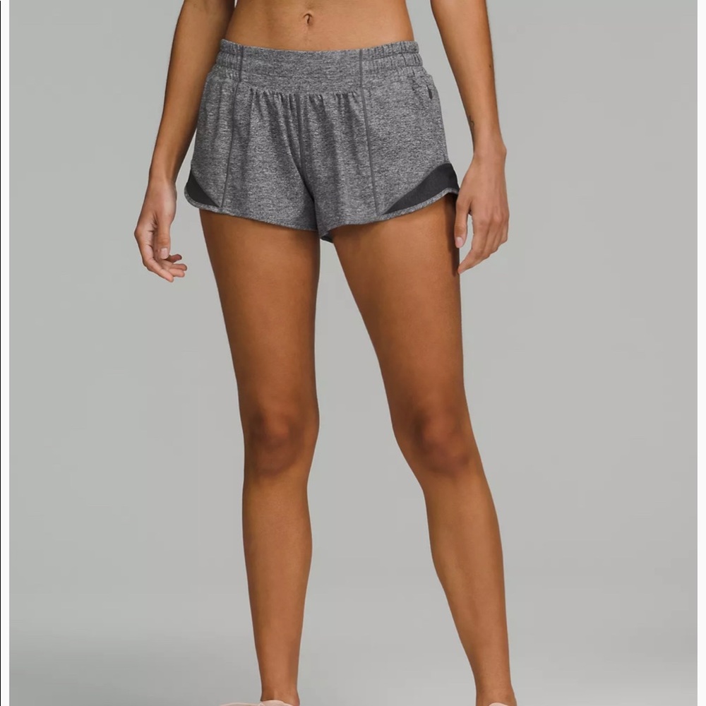 Lululemon gray hotty hot shorts